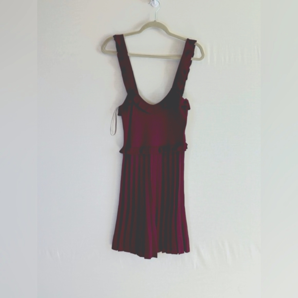 Zara Burgundy Mini Dress